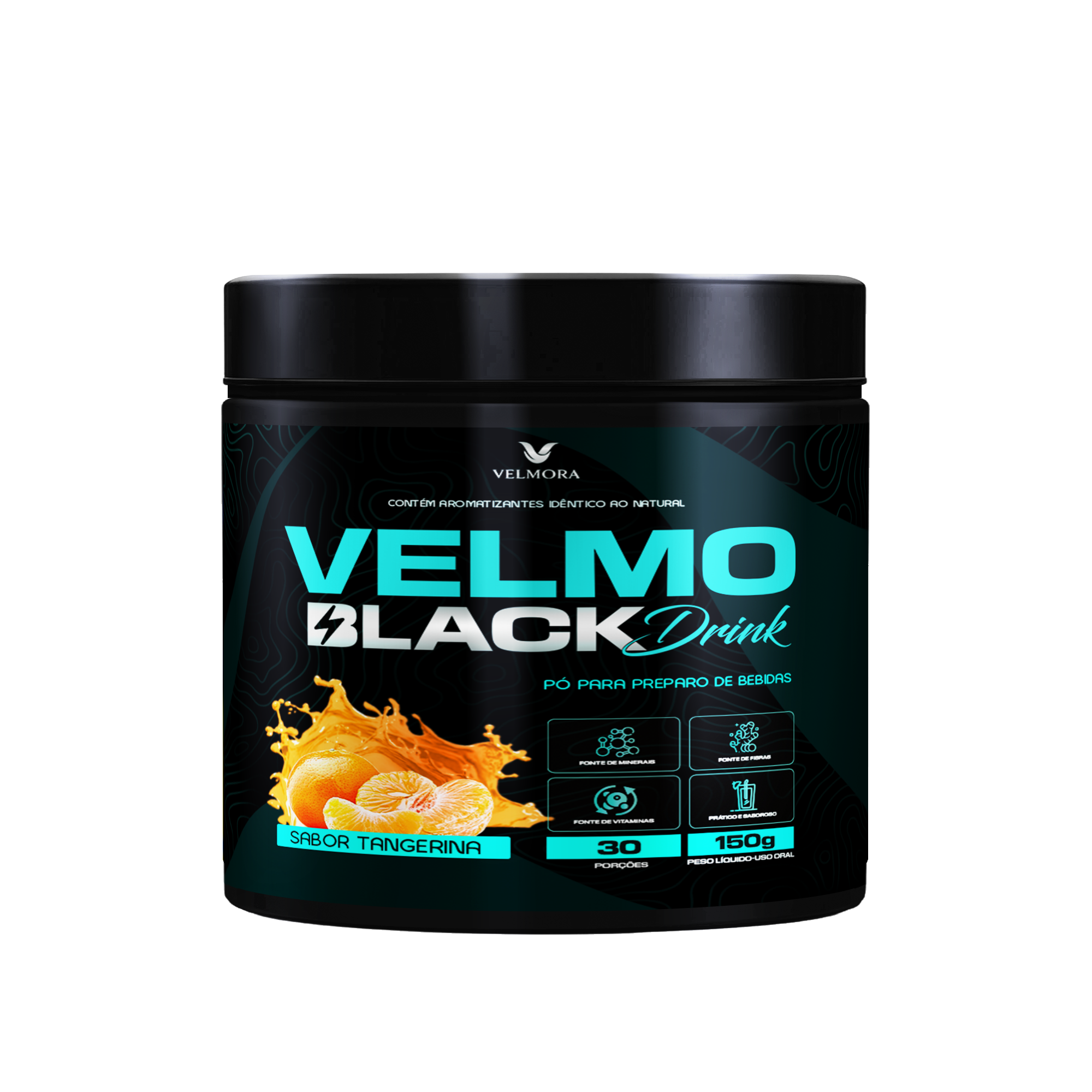 VELMO BLACK DRINK (TANGERINA)